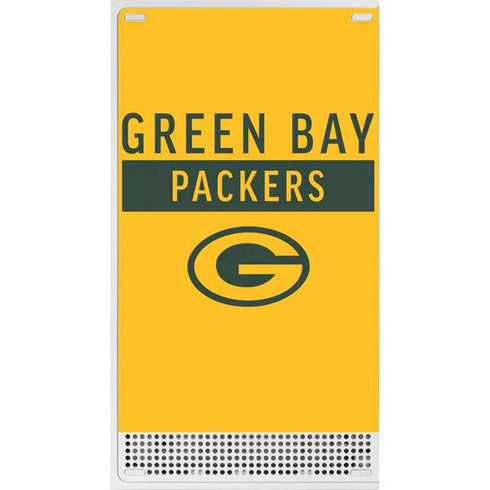 NFL Green Bay Packers Yellow Performance Series Xbox Series S Console Skin